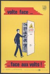 Affiche n° 961 : « Volte face… face aux volts ! ».