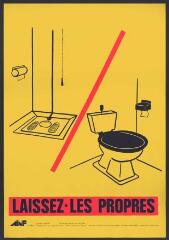 Affiche n° 1246 : « Laissez -les propres ».