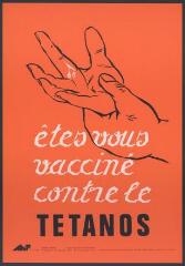 Affiche n° 1249 : « Êtes vous vacciné contre le tétanos ».