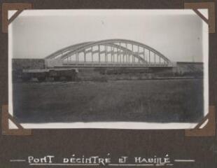 Pont de Bagneux, pont décintré et habillé.