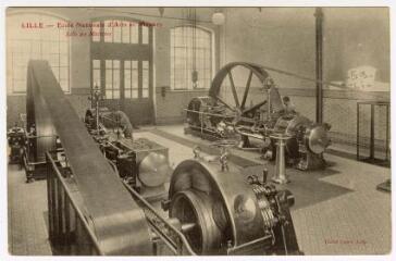 Lille (Nord), école nationale d'Arts et Métiers Salles des machines.