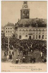 Armentières (Nord), souvenir des grèves d'Armentières - octobre 1903 - 2-la place occupée militairement.