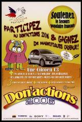 " Participez au Don'actions 2007. A gagner ! Une Citroën C4 ".